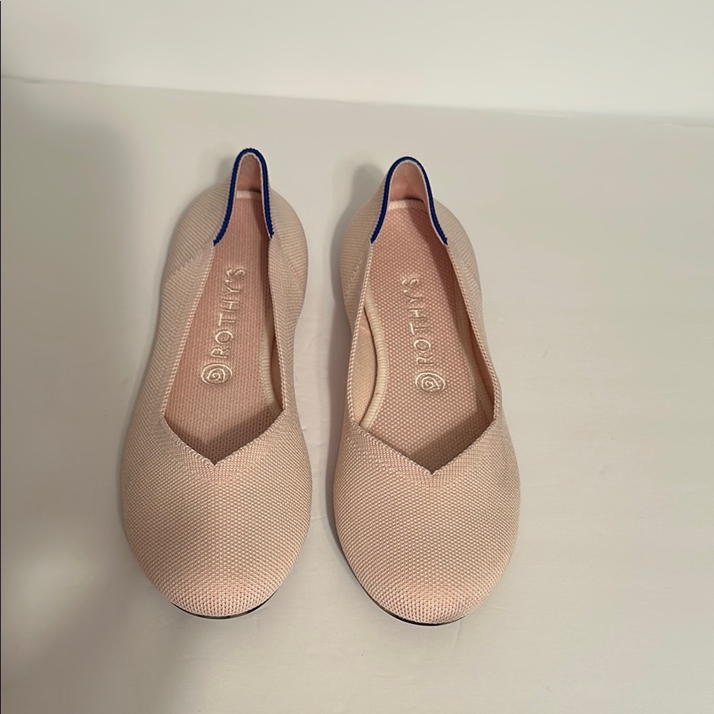 Rothy's Blush Pink Flats Minimalist Design